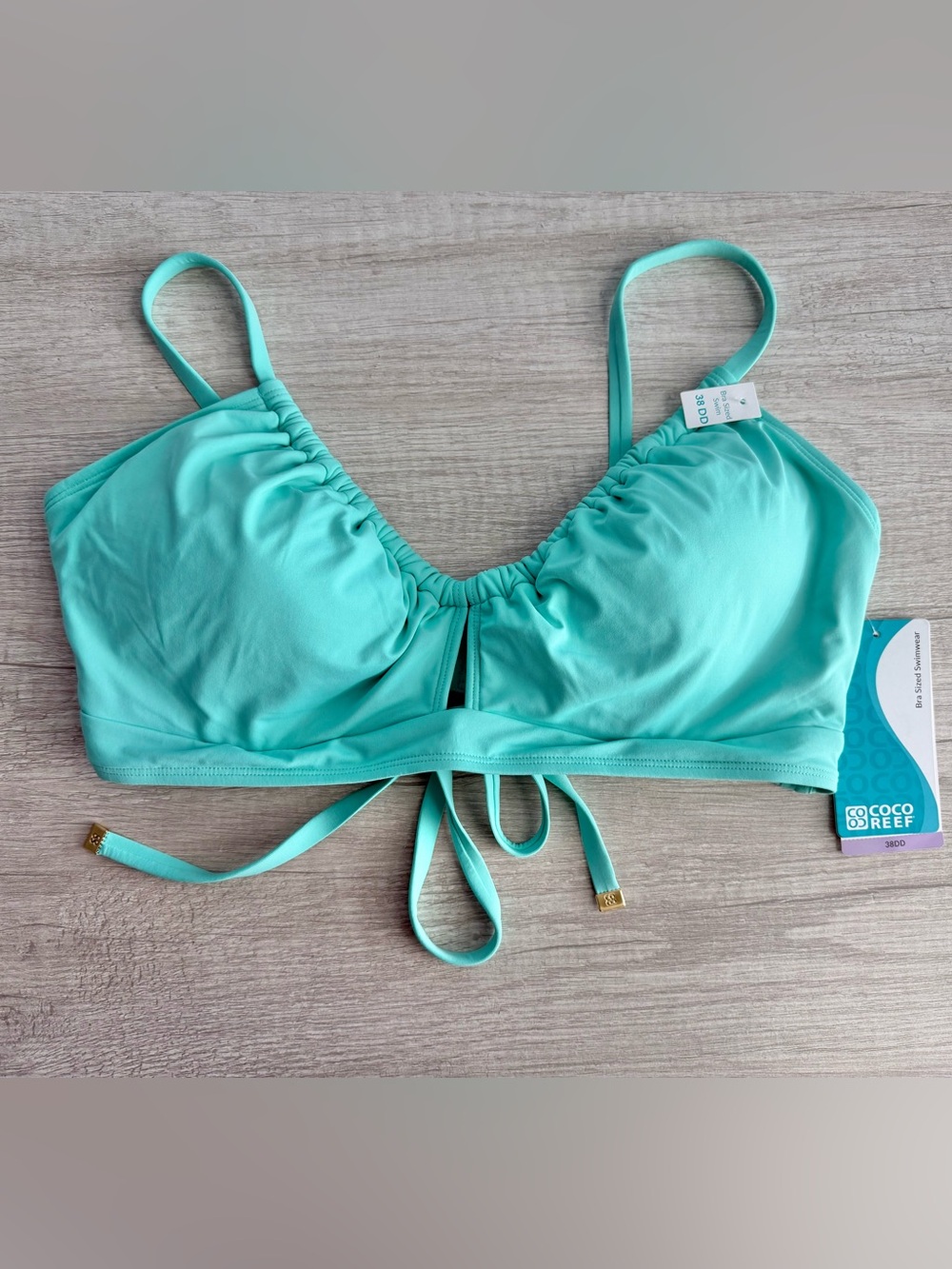 Coco Reef Women’s Aqua Dynamic Multi-Wear Underwire Bikini Top Size 38DD